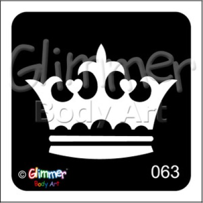 Glitter tattoo 063 Royal Crown Pack Of 5 